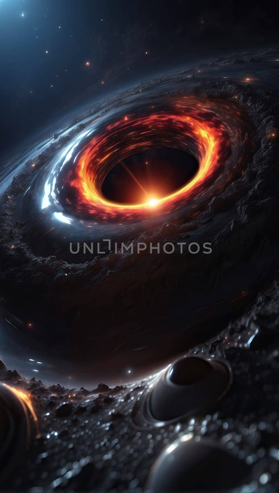 Black hole in space by applesstock