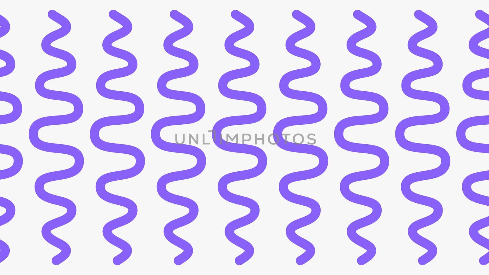 Minimal wavy abstract background. Purple curved lines on white background. High quality photo