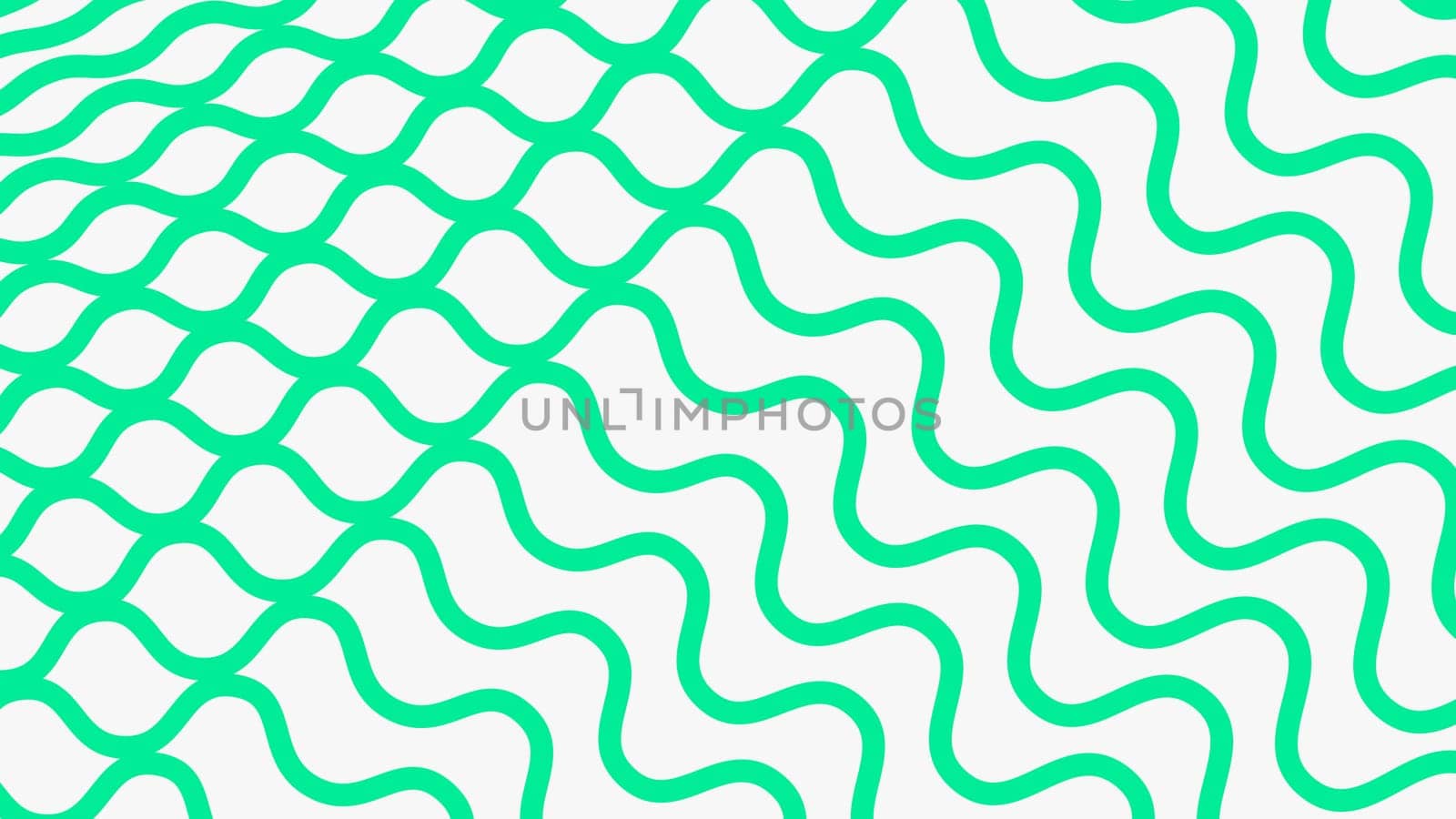 Minimal wavy abstract background. Green curved lines on white background. High quality photo