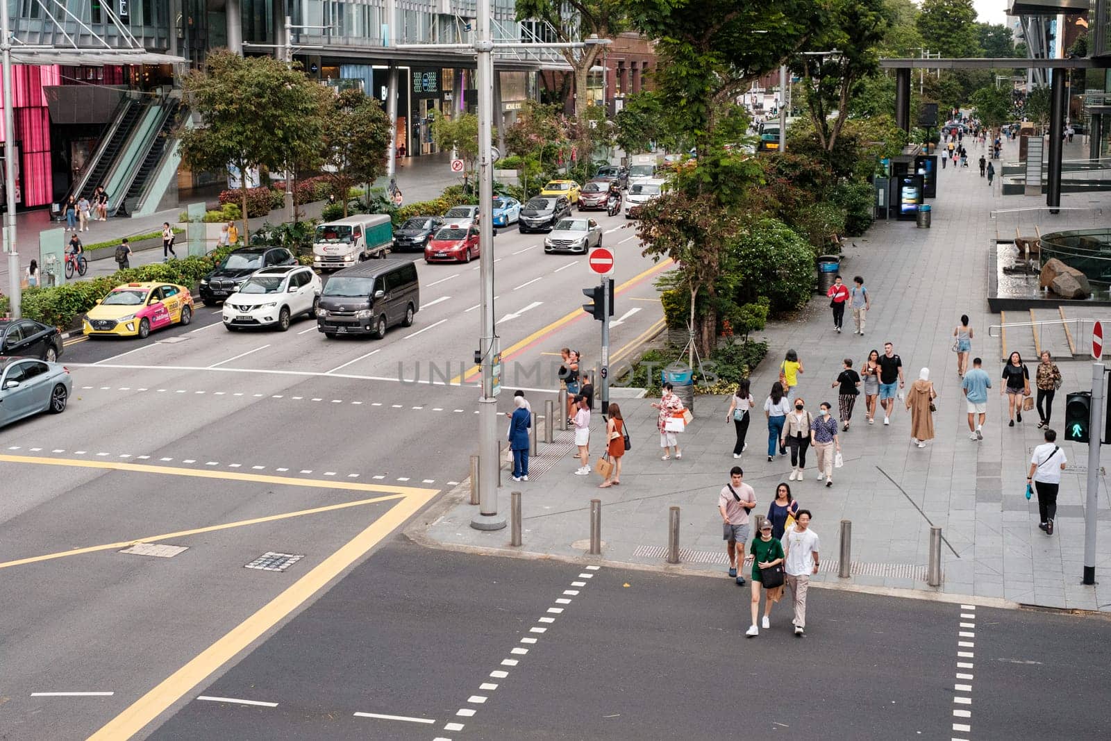 People on Orchard Road Streets by jinhongljh