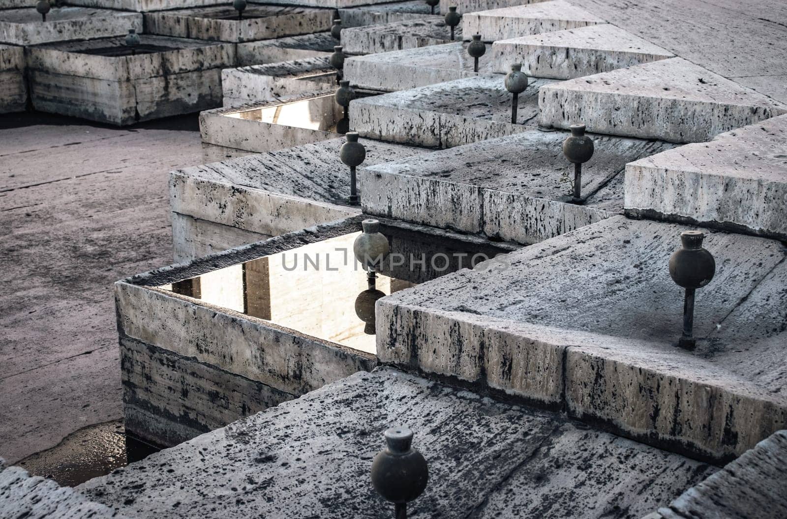 Front view of empty fountain in daytime concept photo. by _Nataly_Nati_