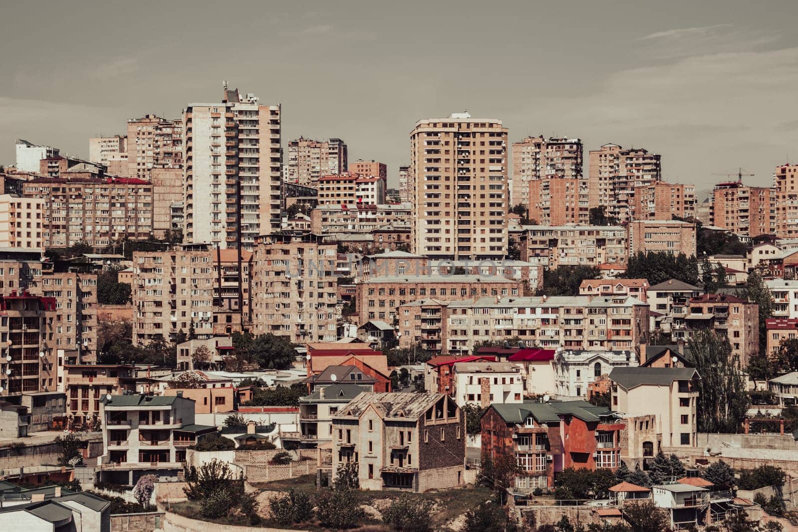 Cityscape in a day time view in full color concept photo. Beautiful urban scene by _Nataly_Nati_