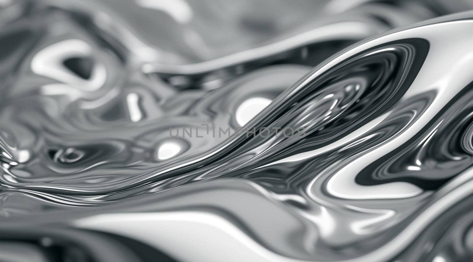 Melting metal texture close up. Melty metallics. High quality photo