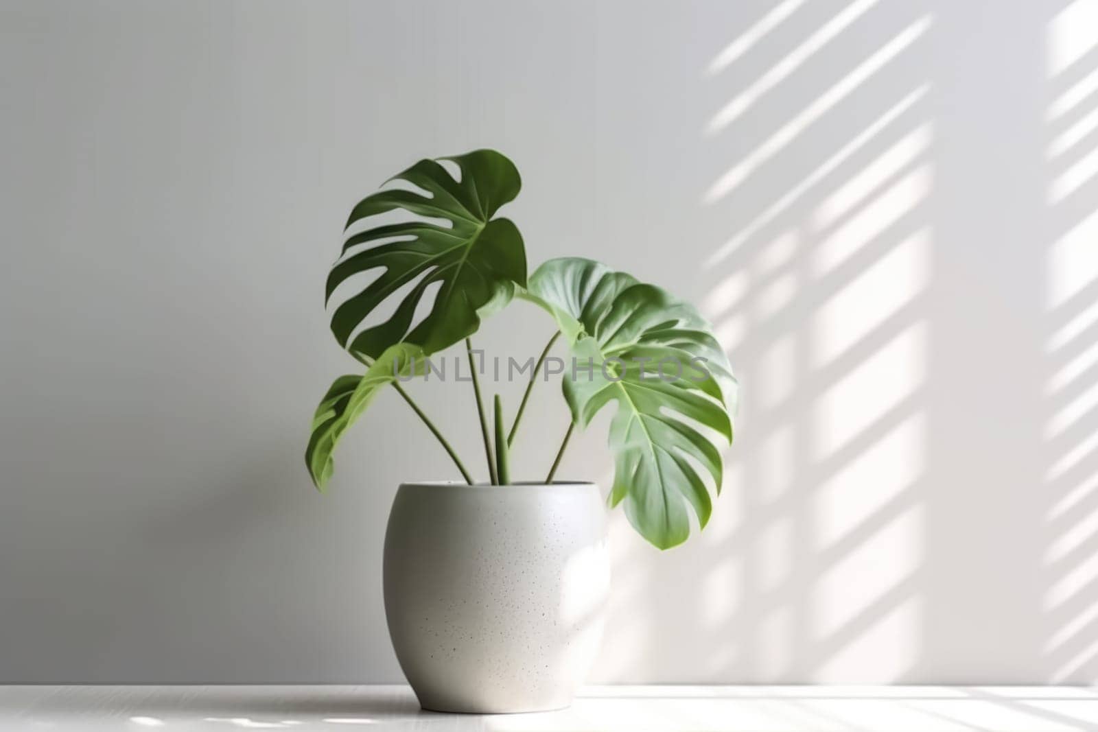 Potted plant with isolated white background. AI Generated