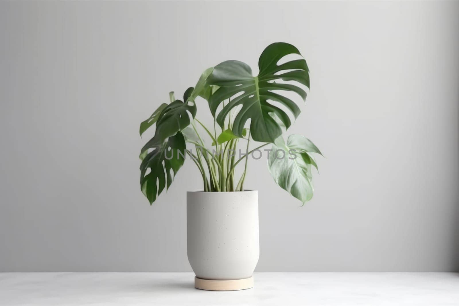 Potted plant on isolated white background. AI Generated by Desperada