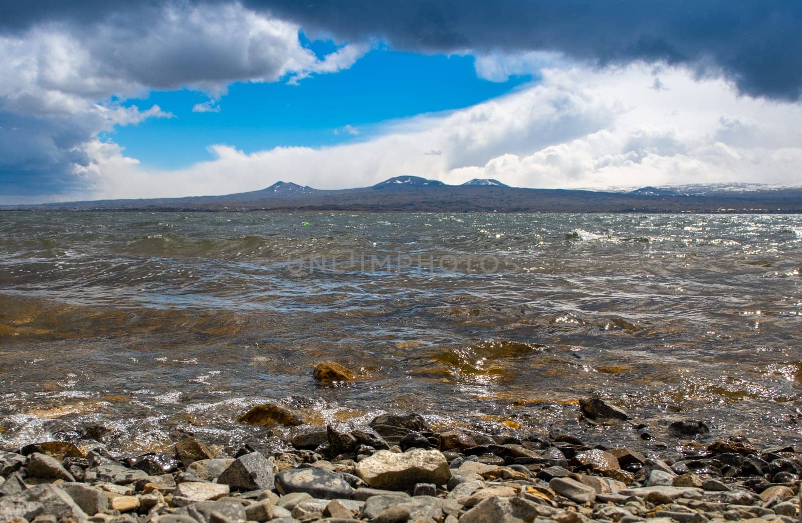 Blue sky and clean lake in the country side concept photo. by _Nataly_Nati_