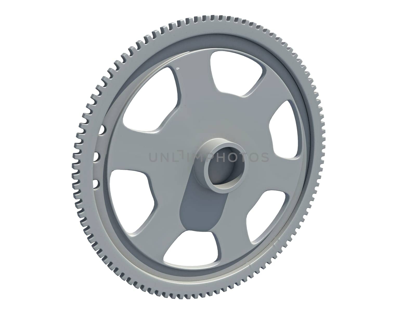 Flexplate Engine Flywheel 3D rendering model on white background