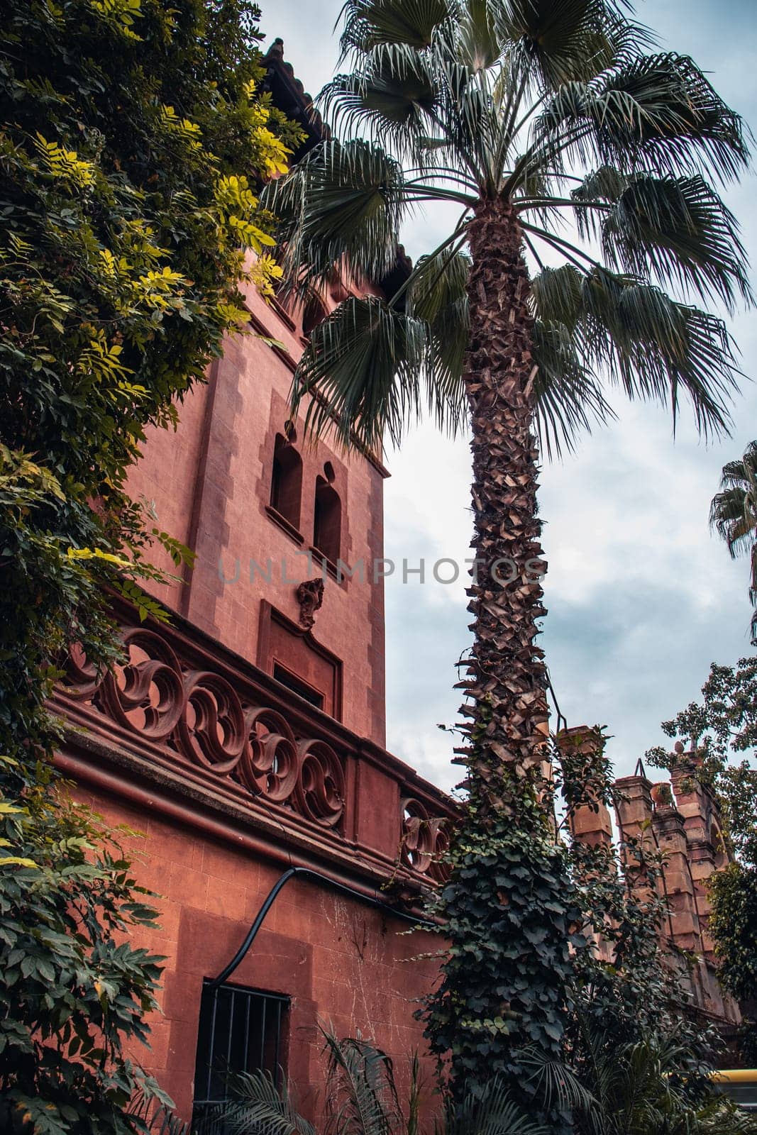 Can Modolell ancient fortified defense tower photo. Historical center of old medieval town Viladecans by _Nataly_Nati_