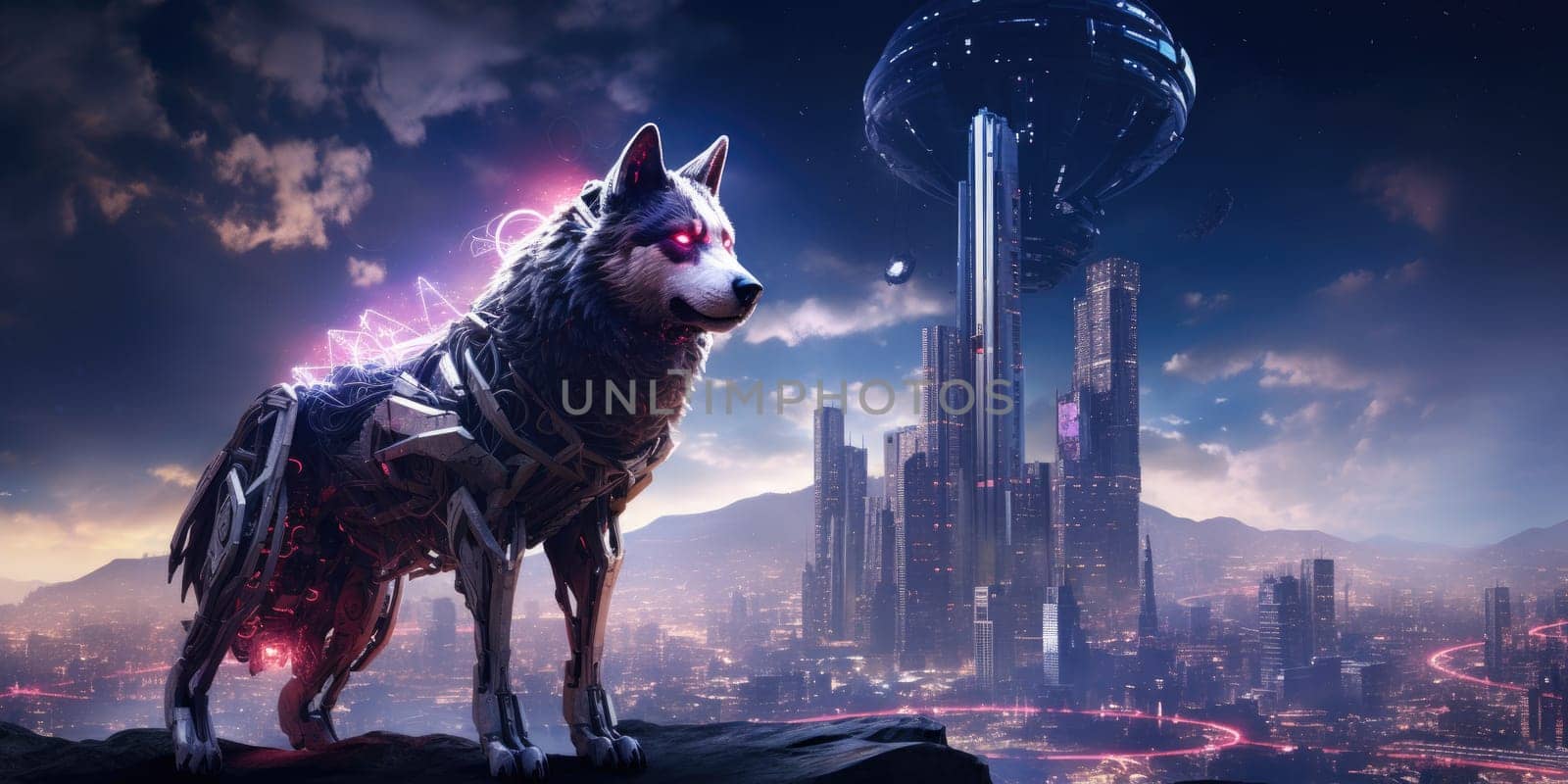 Cyberdog in the future, futurism concept by Kadula