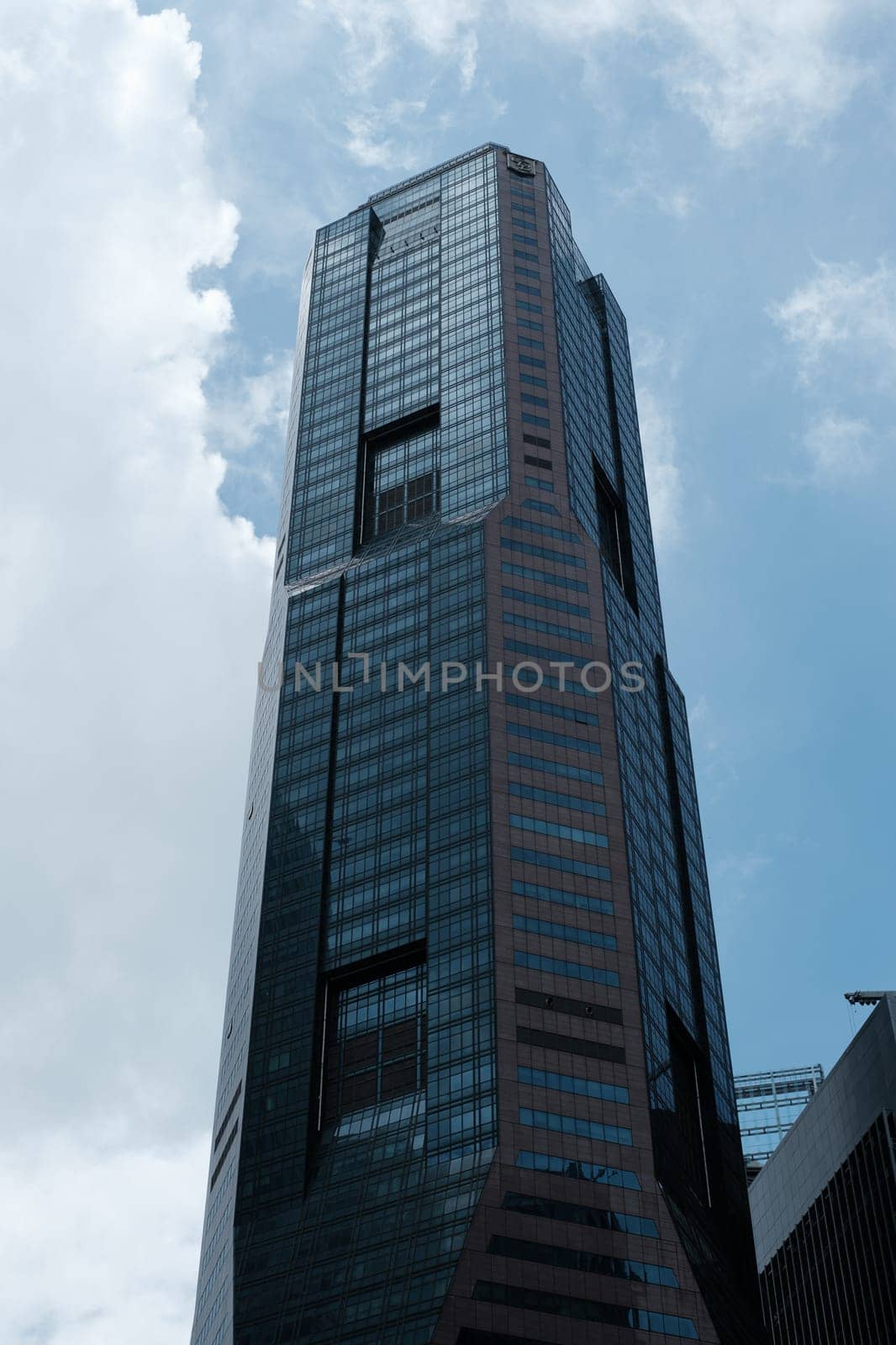 Blue Business Building Mirroring Sky by jinhongljh