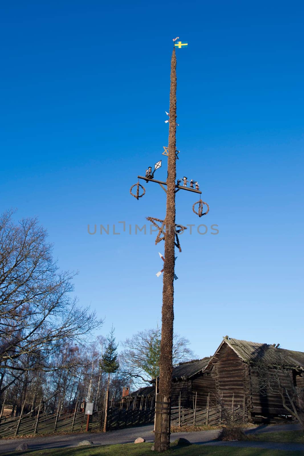 greasy pole at skansend Sweden