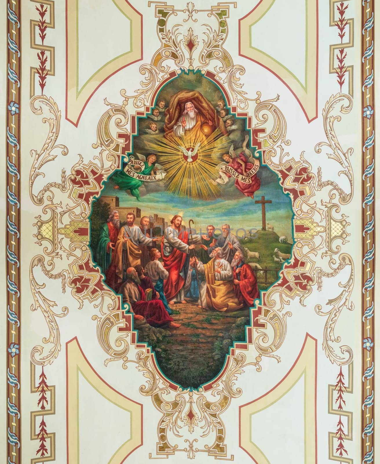 Ceiling painting in the Cathedral Basilica of Saint Louis by steheap