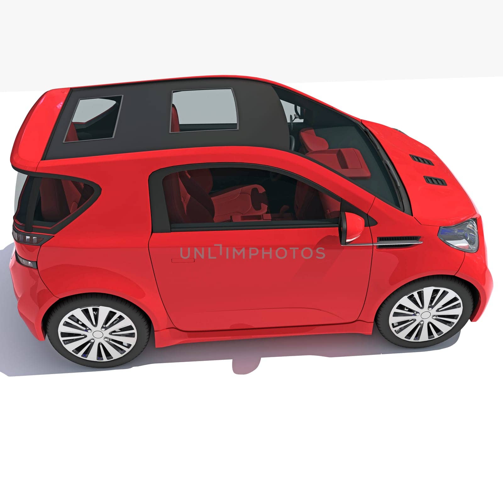 Car 3D rendering on white background by 3DHorse