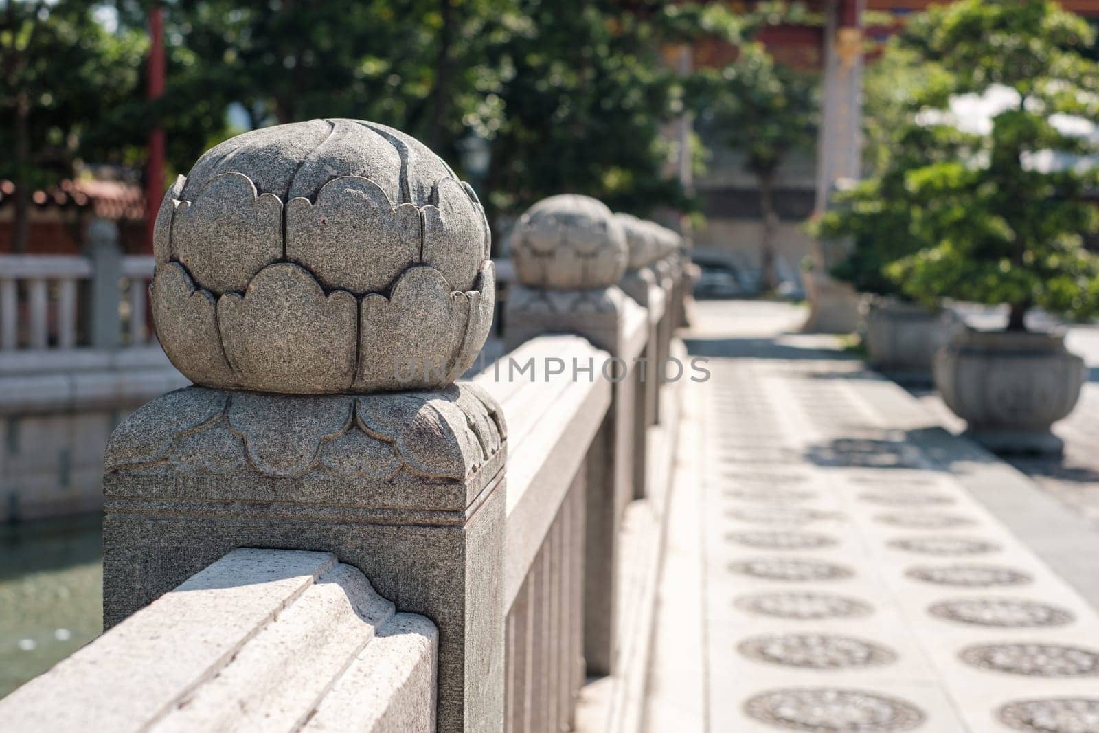 Chinese Stone Lotus Architectural Design