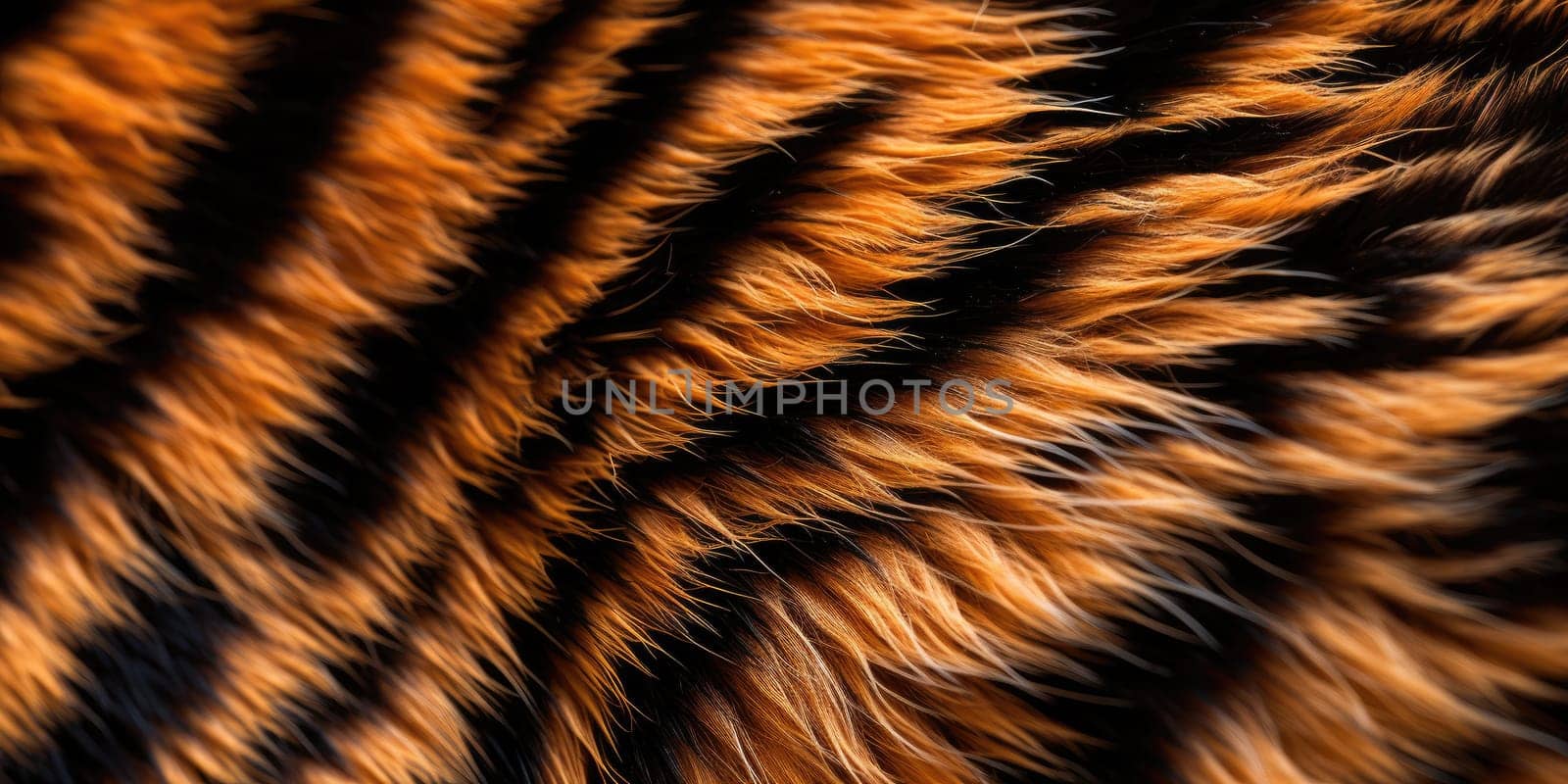 Macro detail to tiger fur, wildlife animal concept by Kadula