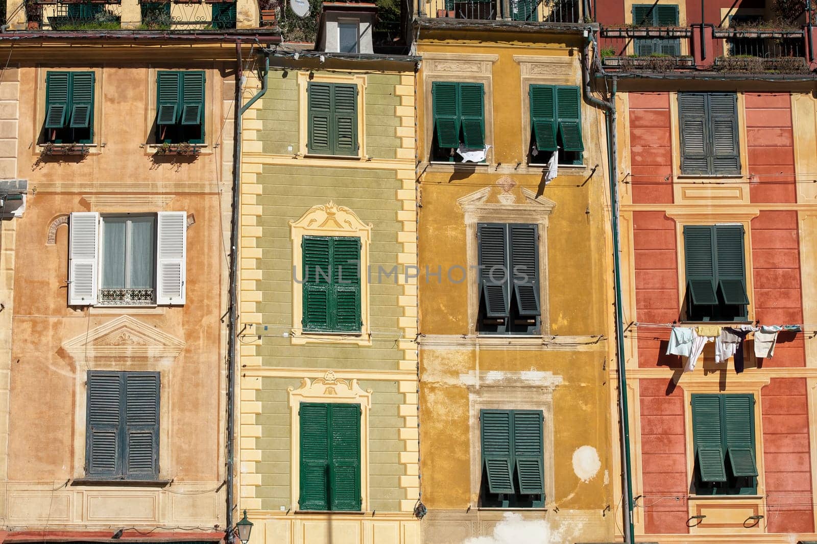 portofino painted houses by AndreaIzzotti