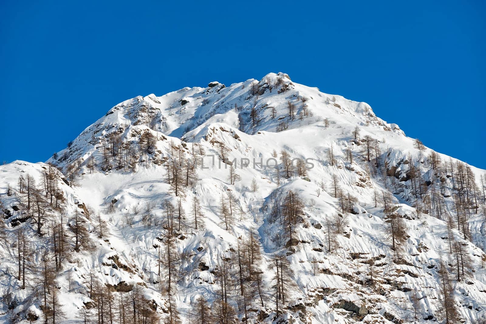 italian mountain  alps in winter  by AndreaIzzotti