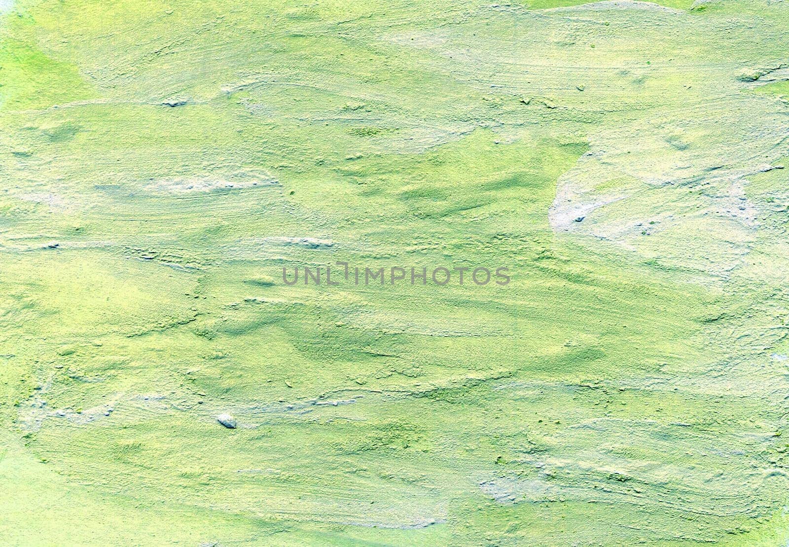 Green abstract hand painted background