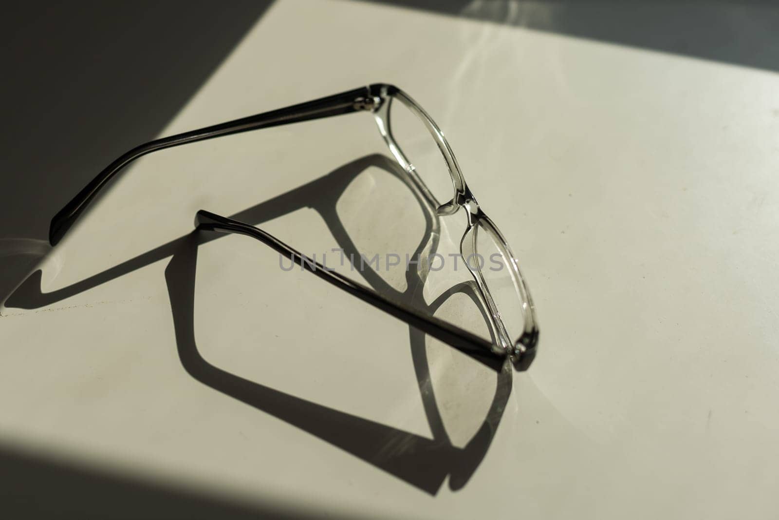 Glasses on a white background.