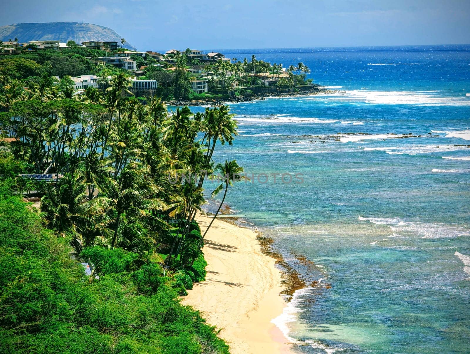 Beach and Ocean View from Diamond Head Lookout by EricGBVD