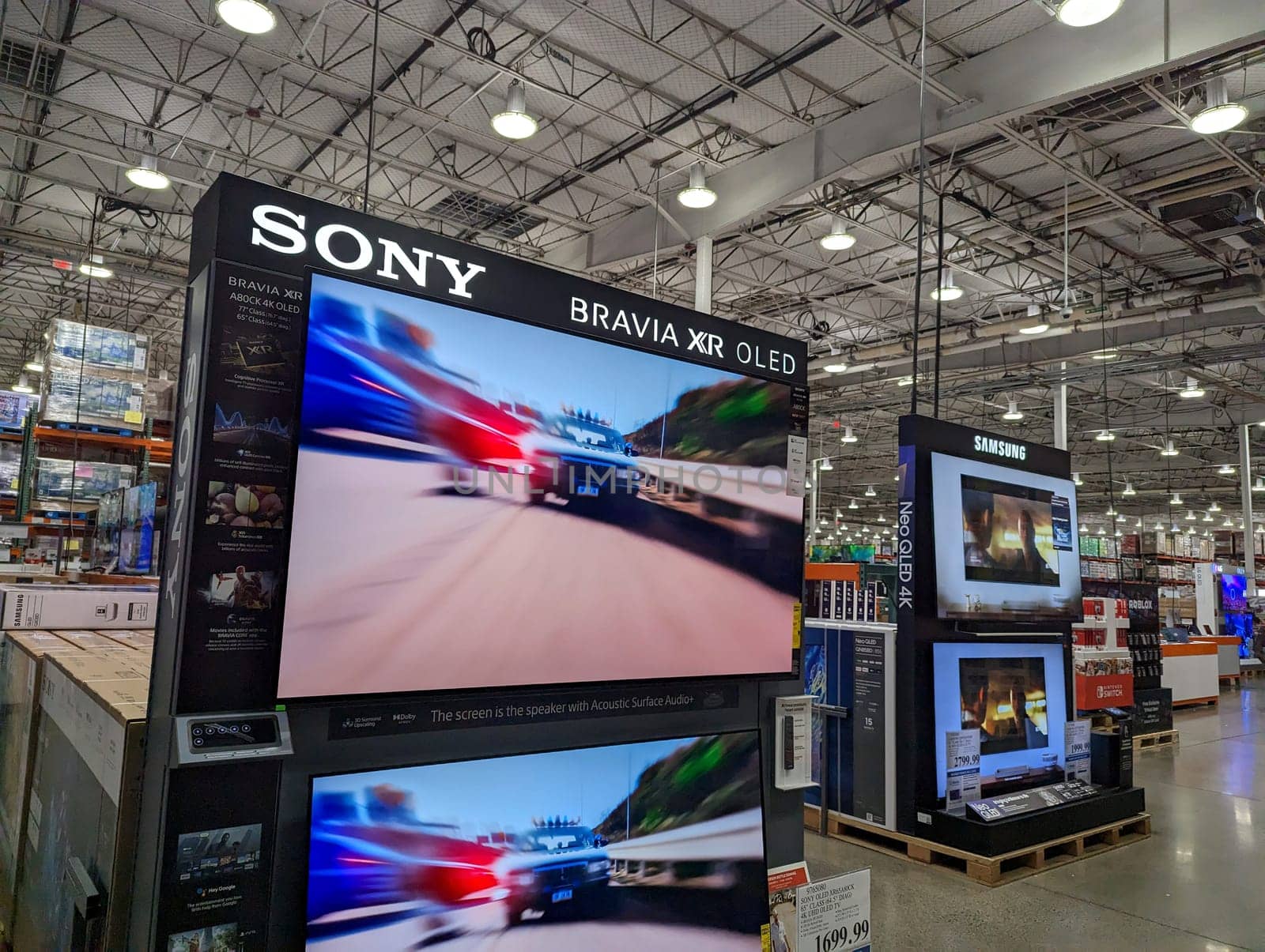 Electronics Section in Costco Honolulu Featuring Sony and Samsung TVs by EricGBVD