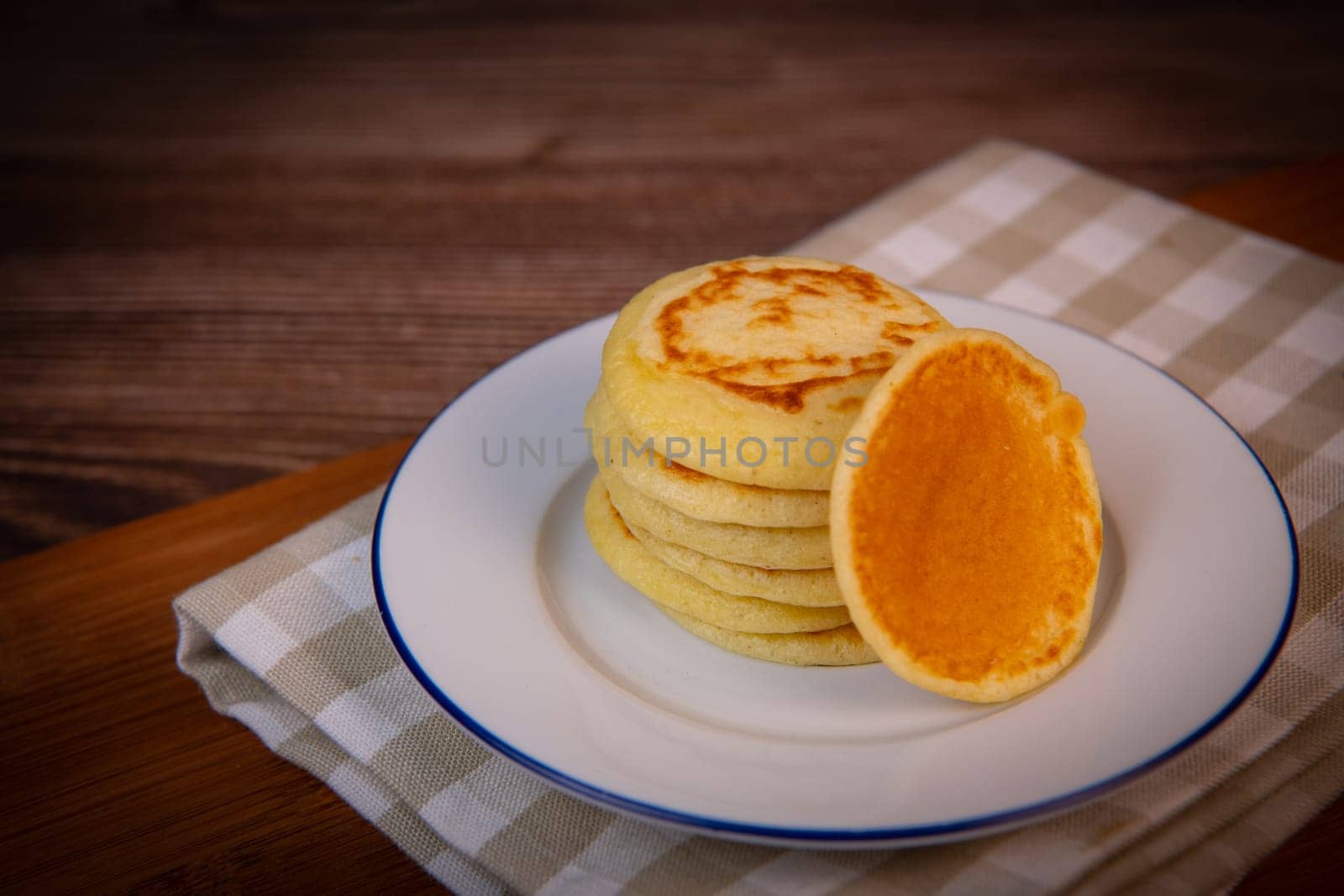 Close up Cocktail Blinis or mini blinis, High quality photo