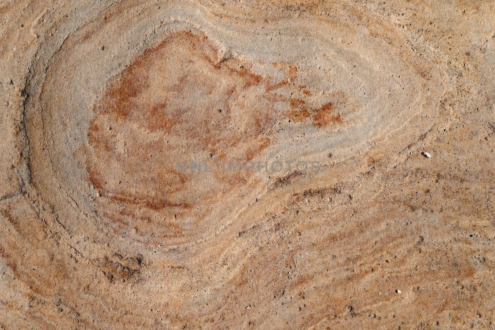 Weathered and worn marble wall of pink and orange color by Sonat
