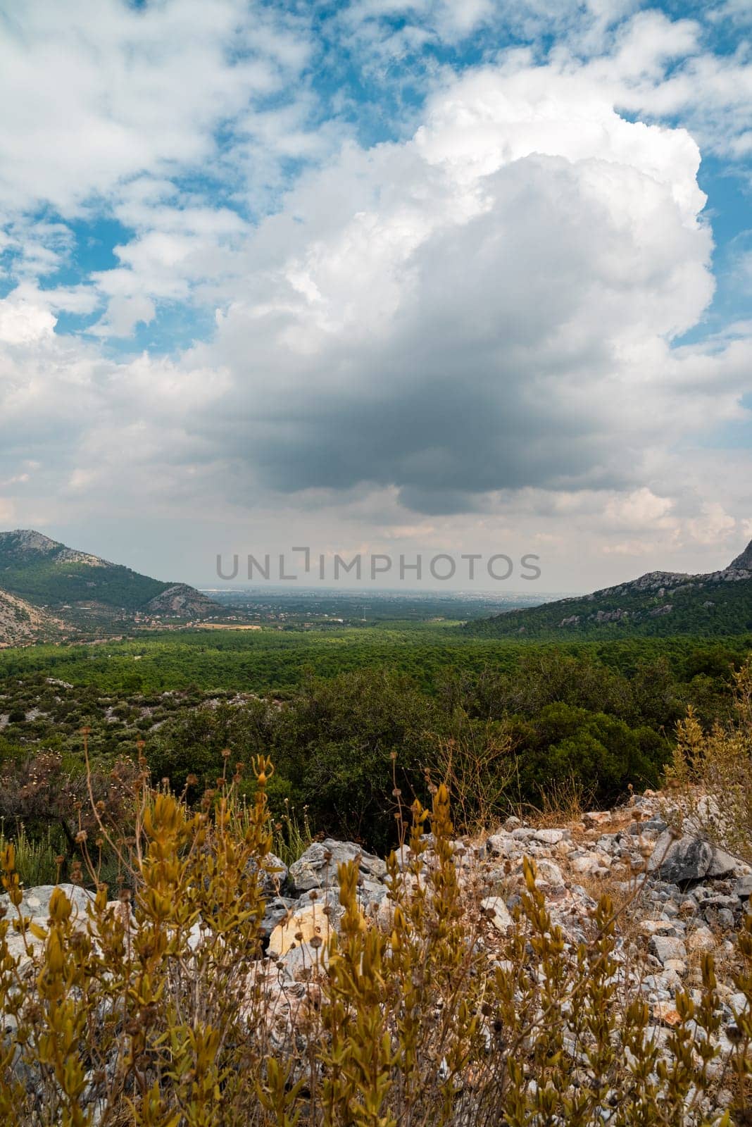 Antalya view from the road to the ancient city of Termessos