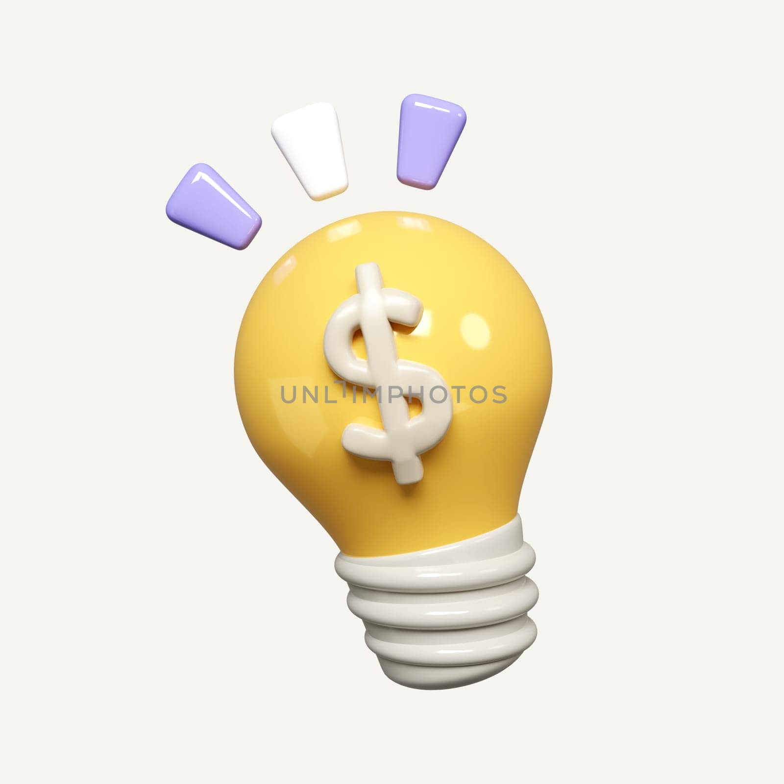 idea make money coin on pastel background. growing business isolated concept, investment, icon isolated on white background. 3d rendering illustration. Clipping path..