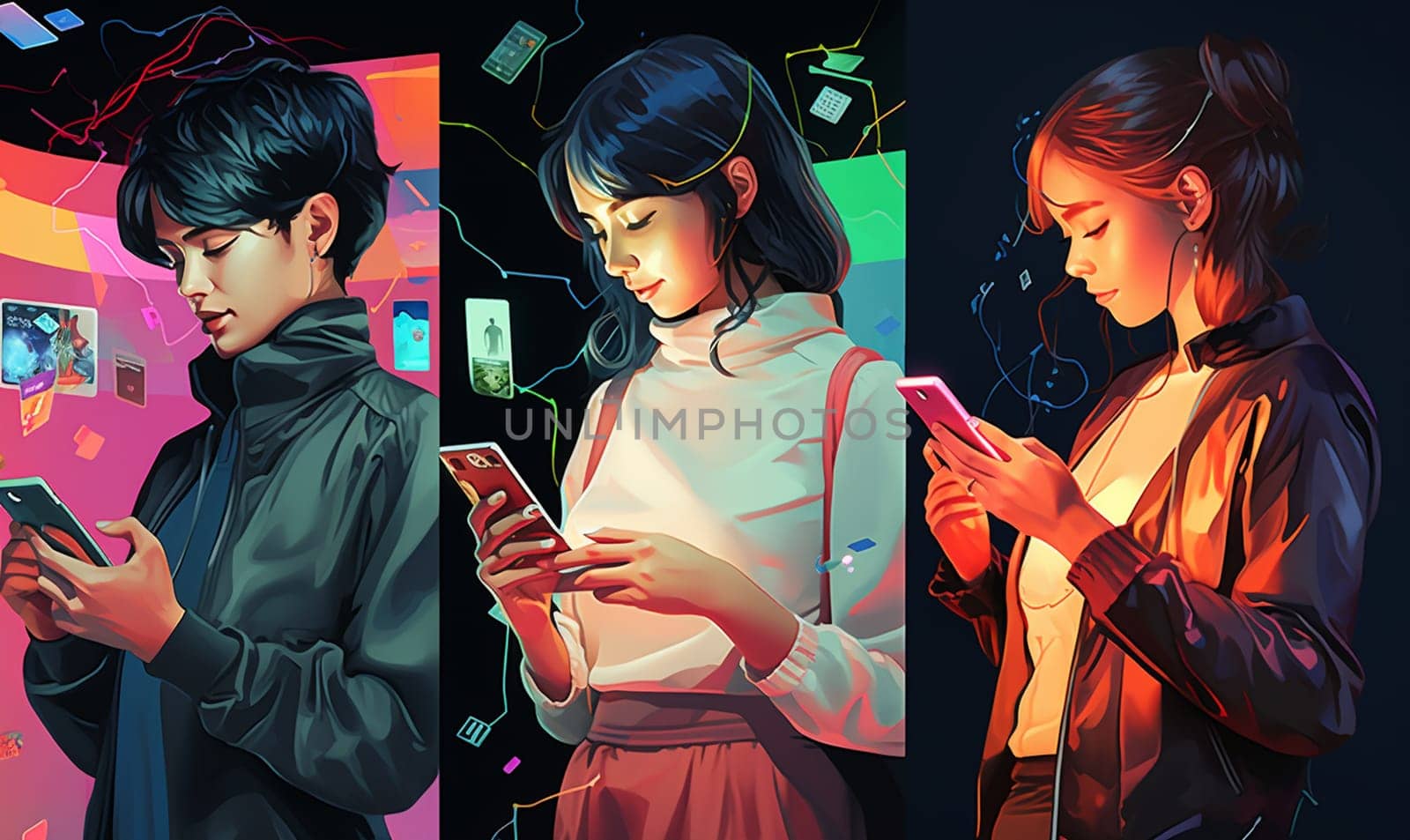 student character collection illustration design by Andelov13