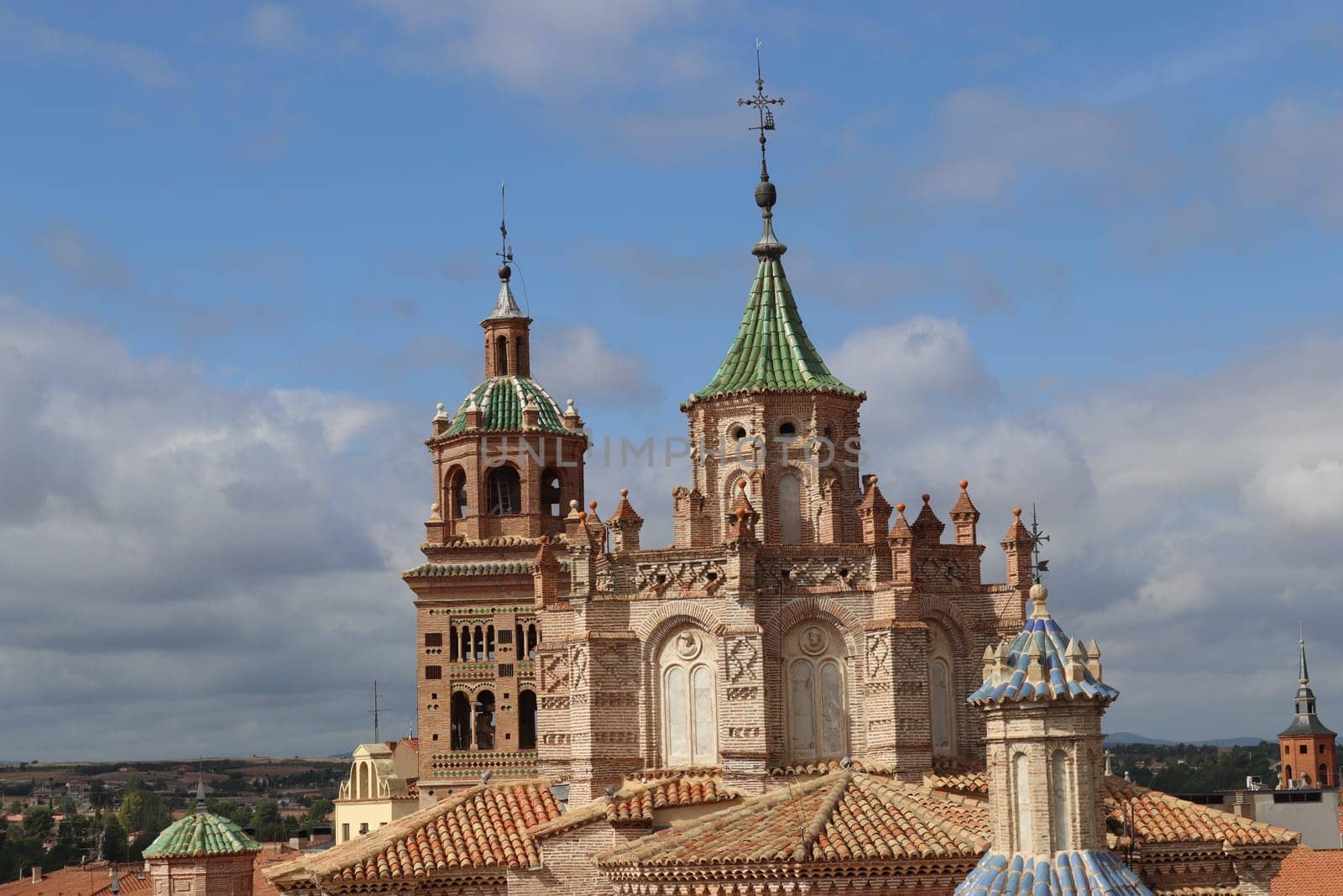 Detail of the Cathedral of Santa Maria de Mediavilla, Teruel, Aragon, Spain