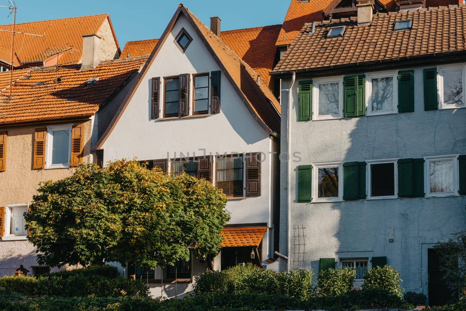 Old national German town house in Bietigheim-Bissingen, Baden-Wuerttemberg, Germany, Europe. Old Town is full of colorful and well preserved buildings. by Andrii_Ko