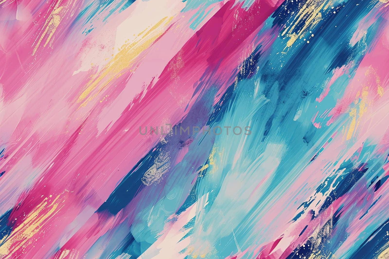 Seamless pattern with colorful paint brushstrokes. Vibrant repeatable texture. Diagonal lines, stripes. Ideal for textile designs, wallpapers, background graphics, fashion fabrics. Generative AI. by creativebird