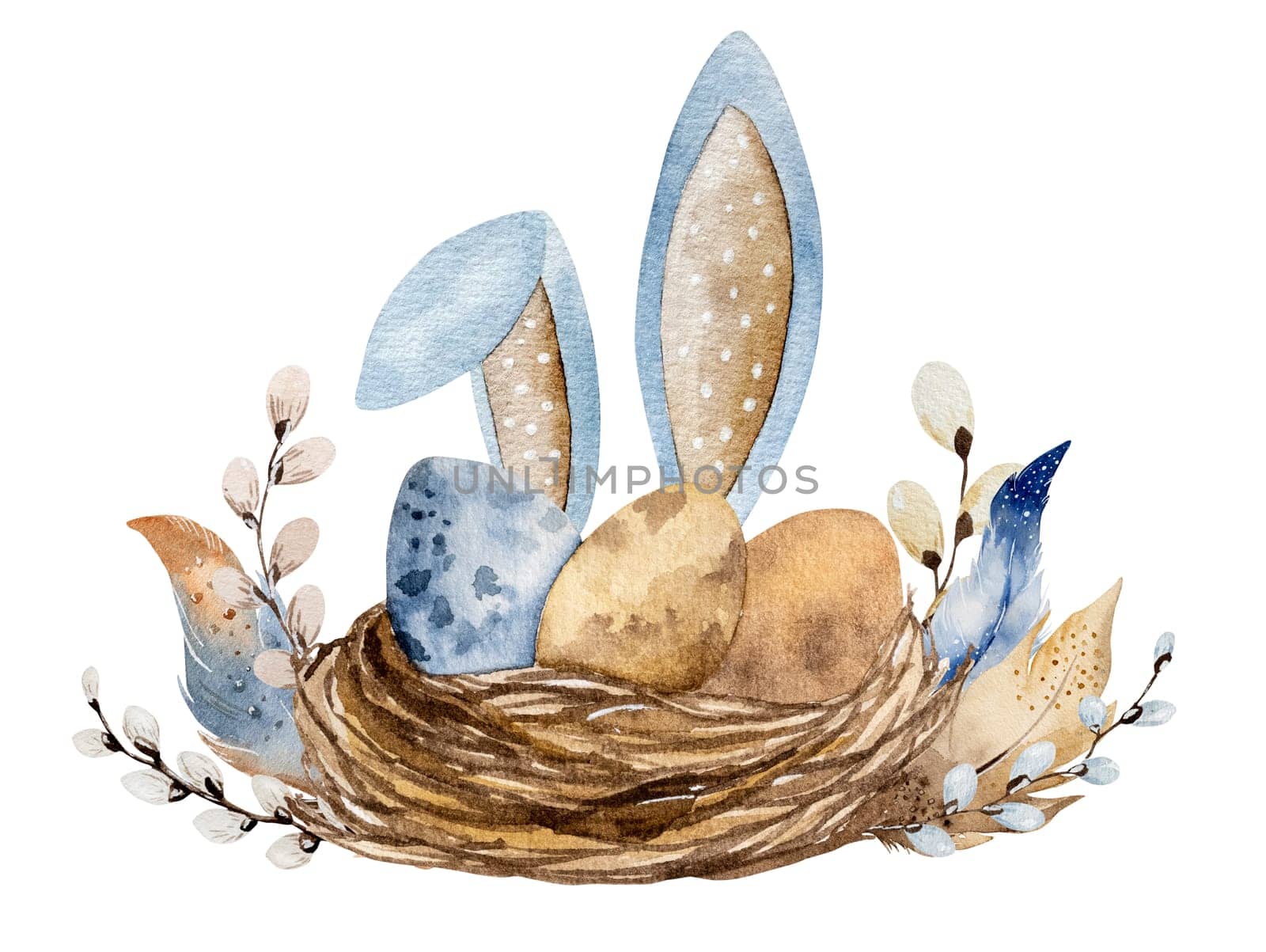 Easter Illustration In Watercolor by tan4ikk1