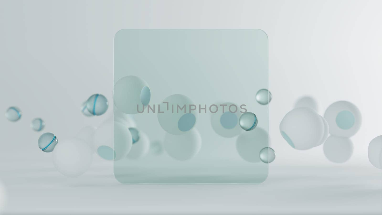 Background 3d abstraction from a group of layers of glass and plastic. by N_Design