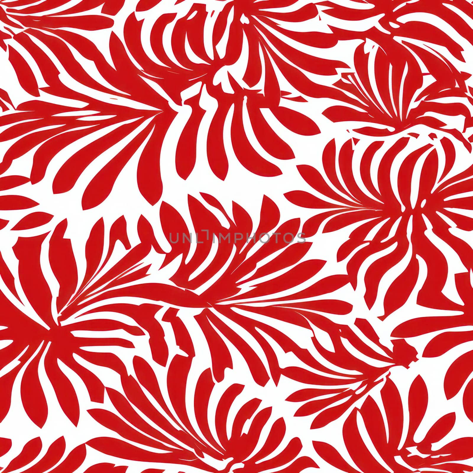 Tropic Summer Pattern: Nature's Seamless Background of Textured Design Illustration of Leaves on Fabric. by Vichizh