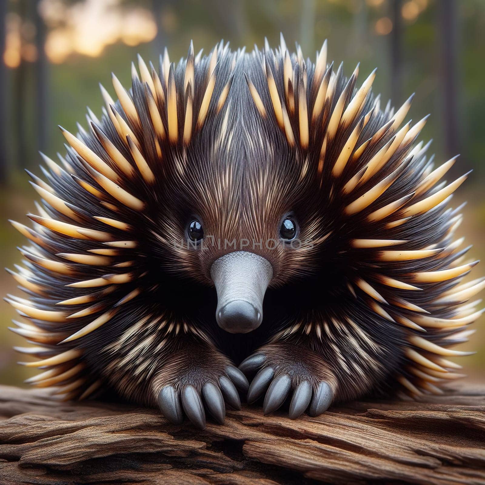 Wild animals of Australia - ECHIDNA. Generative AI by gordiza