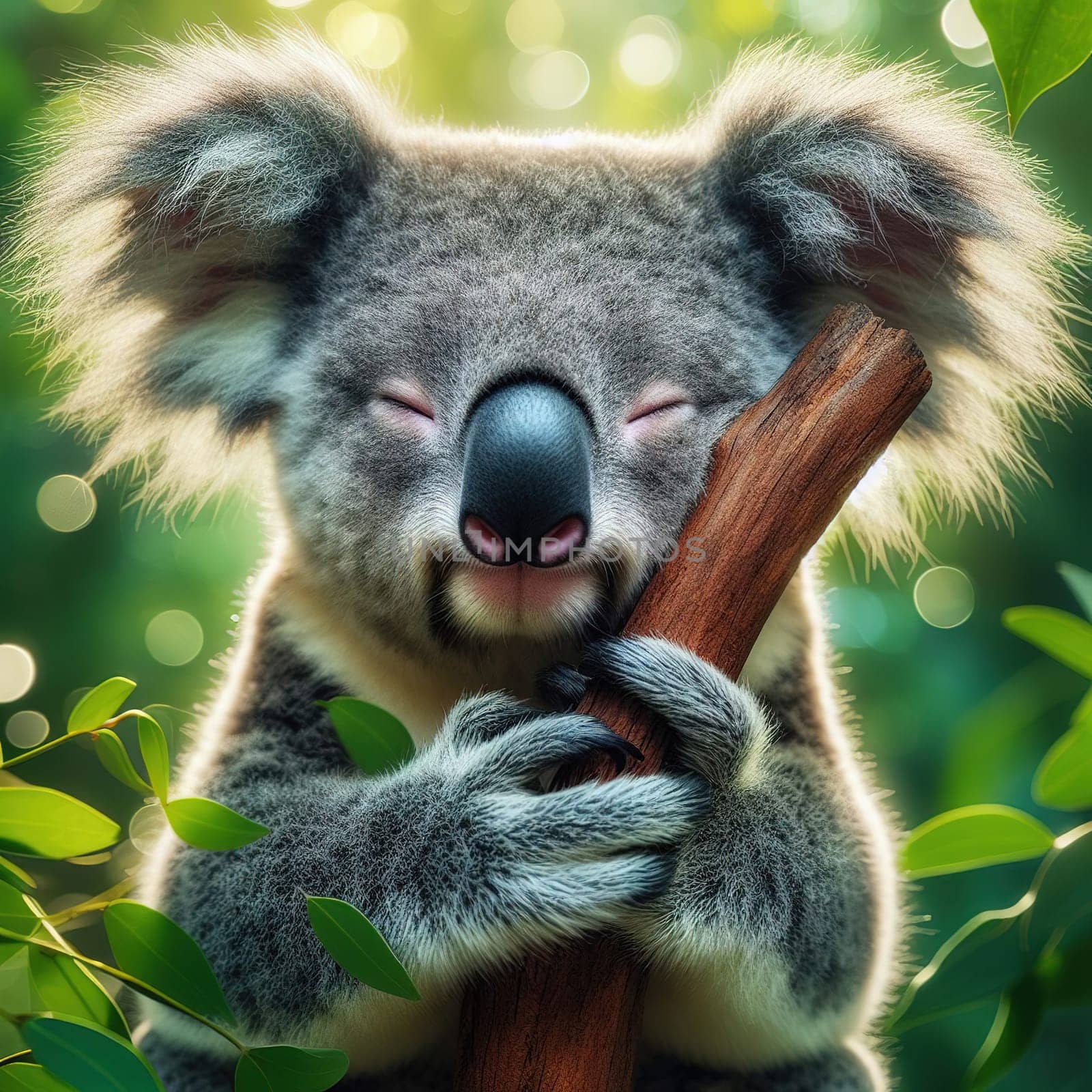 Cute Australian animals - KOALAS. Generative AI by gordiza