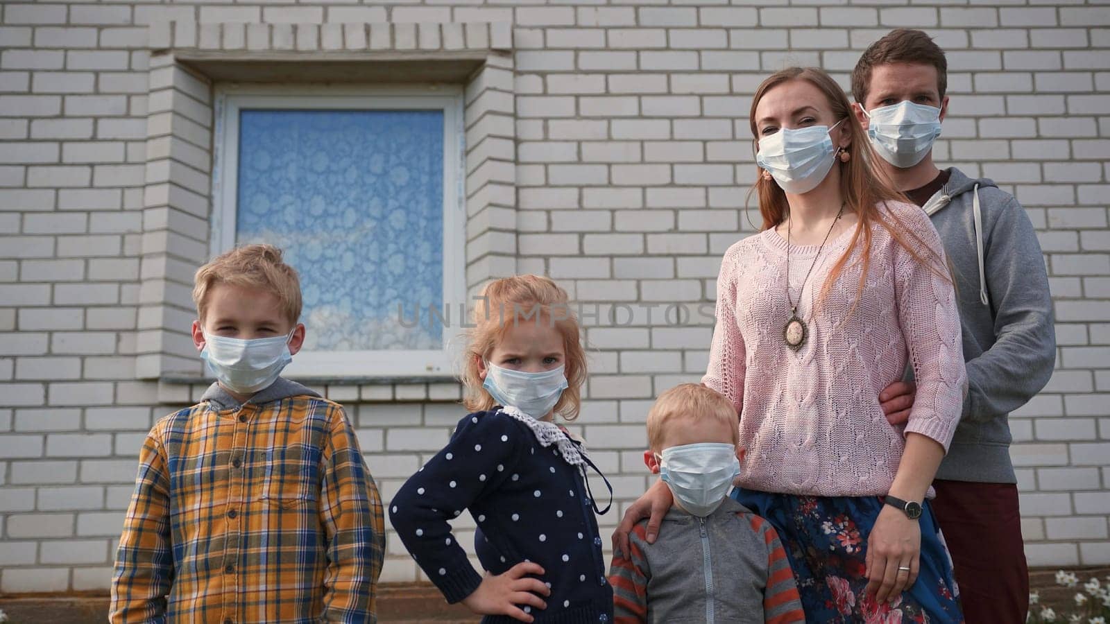 A large family of masks during the coronovirus pandemic. by DovidPro