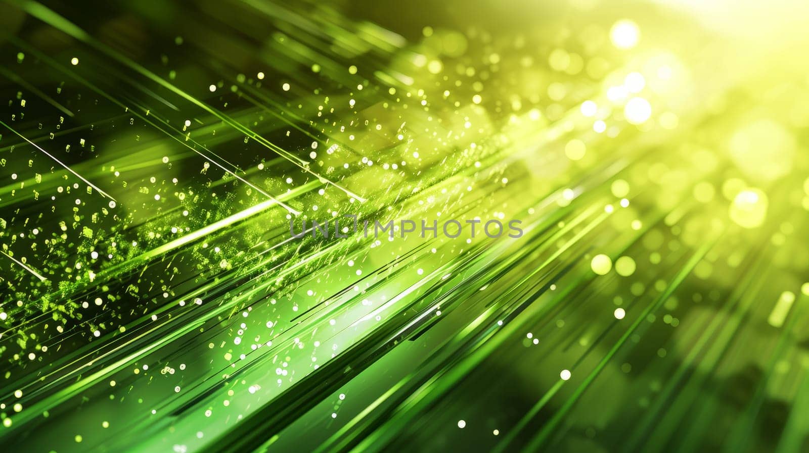 Futuristic technology innovation green 3D background. AI by but_photo