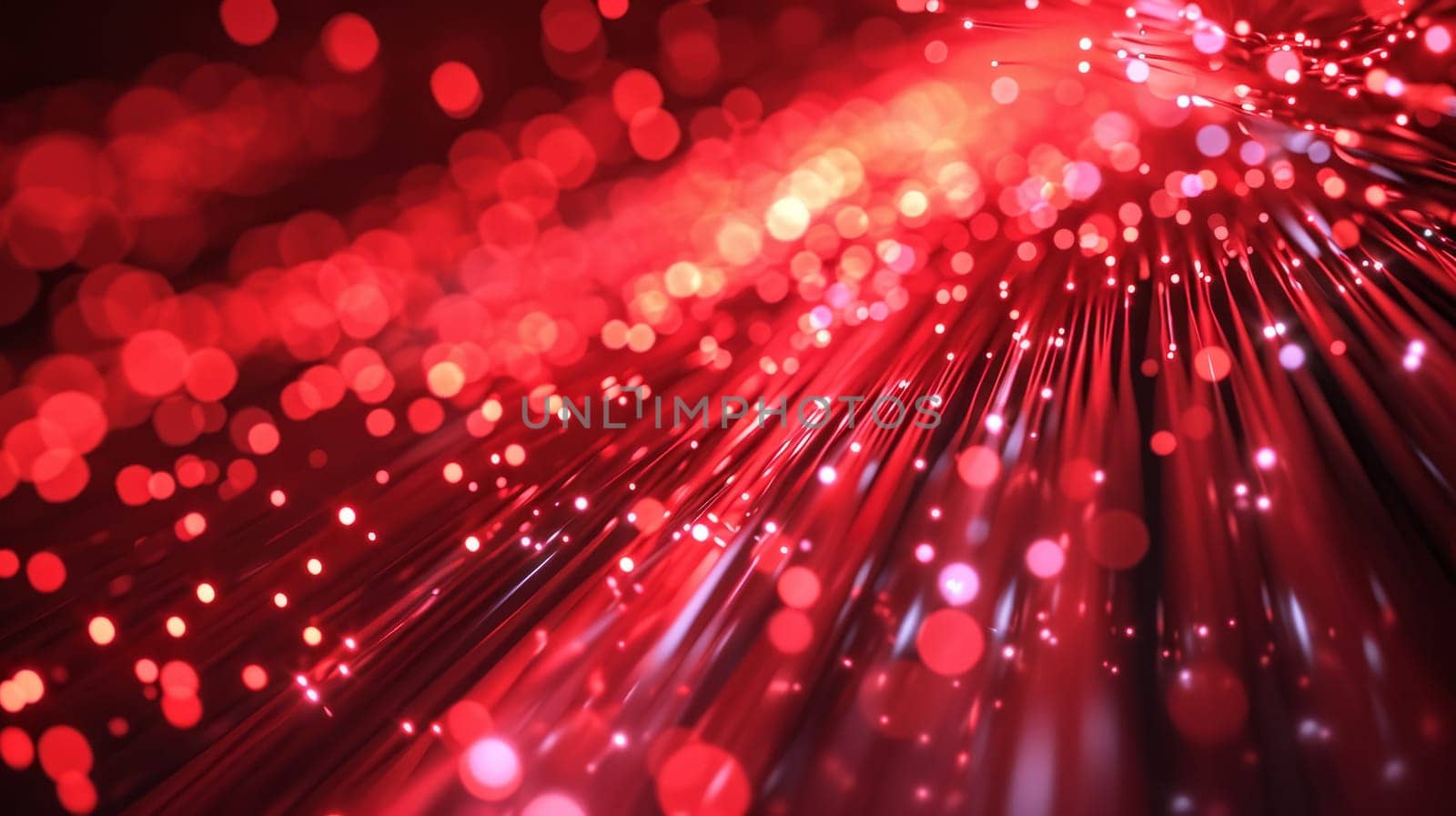 Futuristic technology innovation red 3D background. AI by but_photo