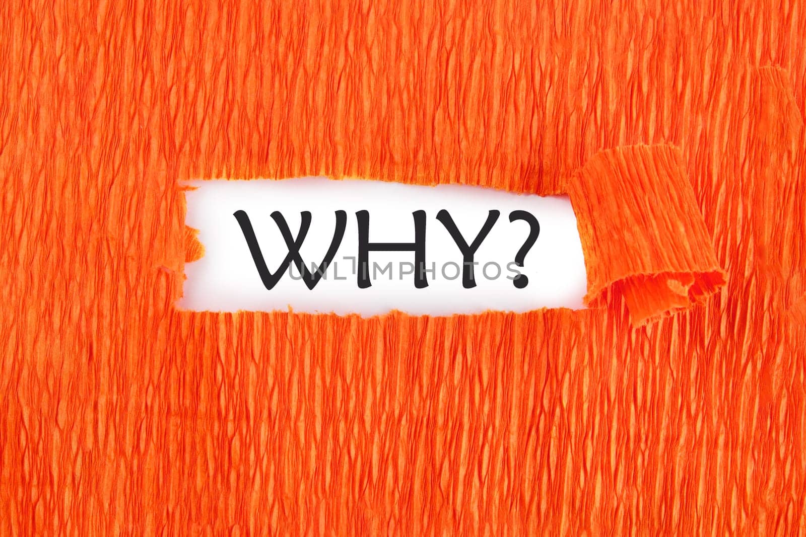 WHY the text under the torn paper is orange on a white background