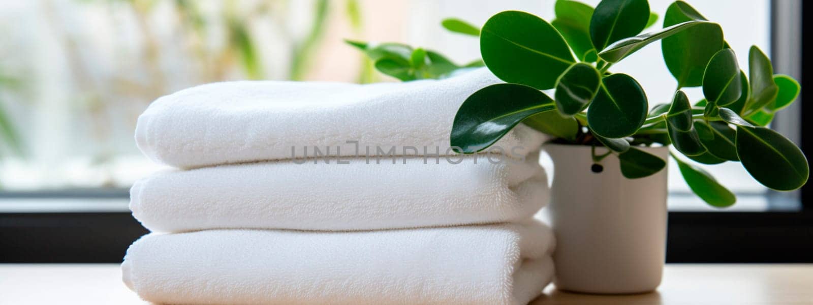 towel in the spa salon. Selective focus. nature.