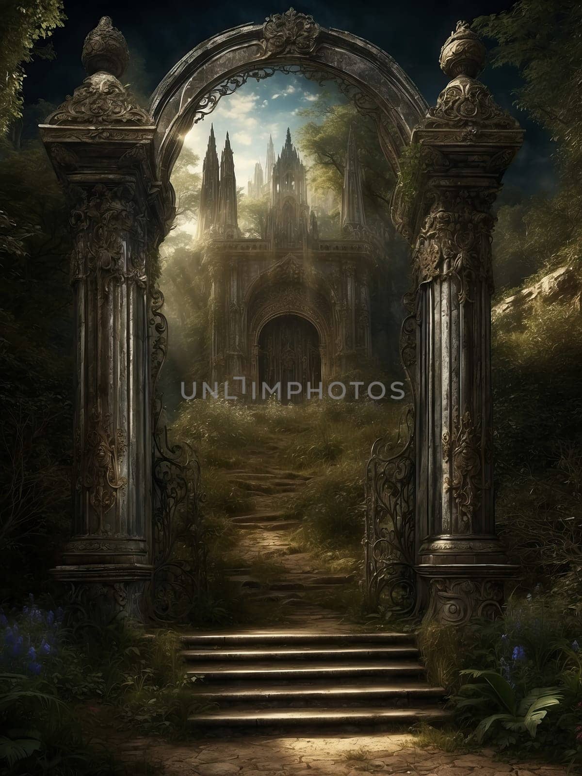 Gate to the mythical city by applesstock