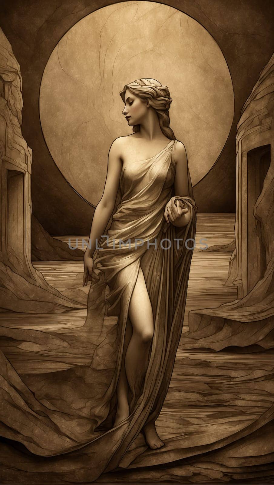 Ancient Greek goddess by applesstock