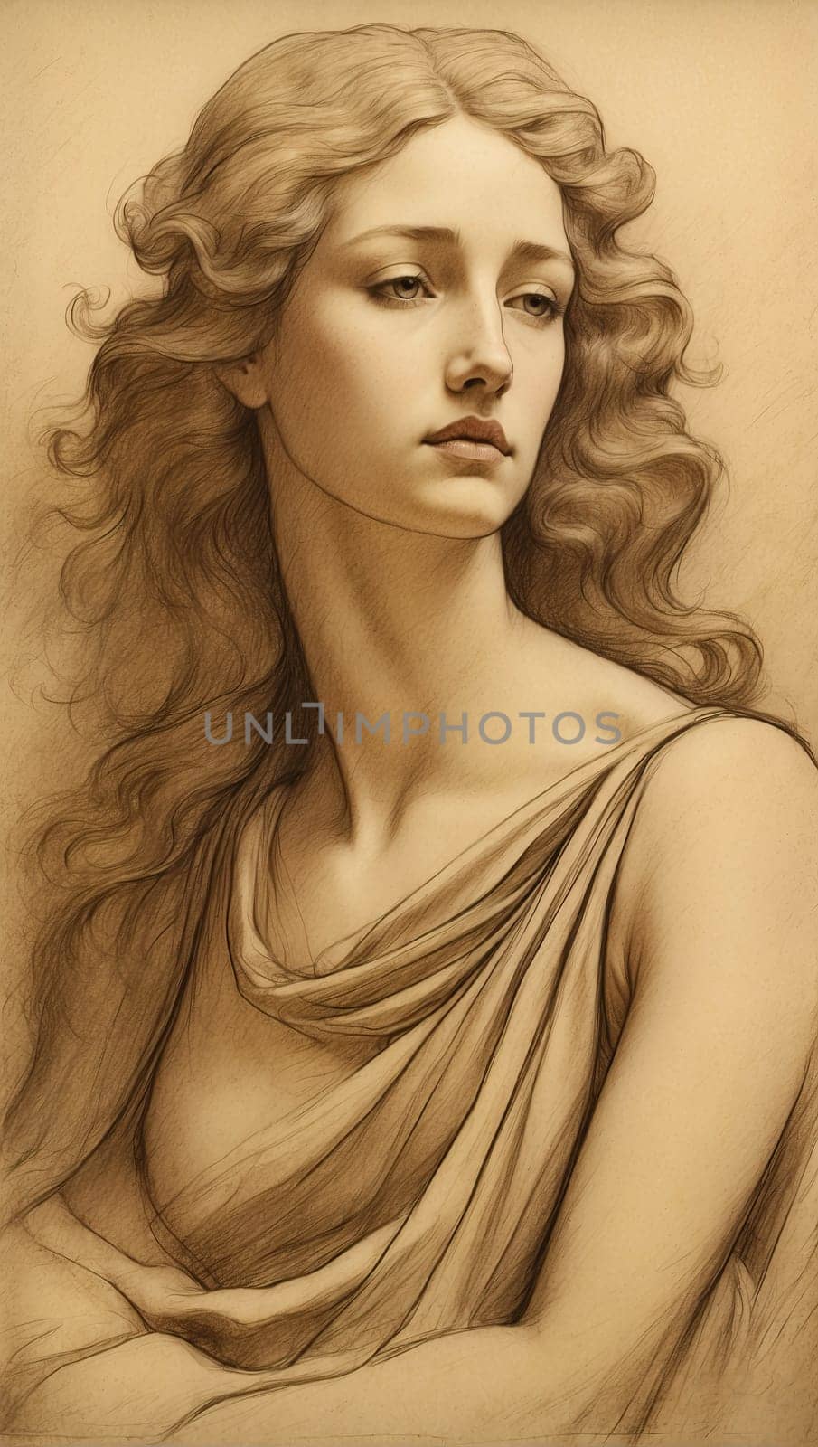 Ancient Greek goddess by applesstock