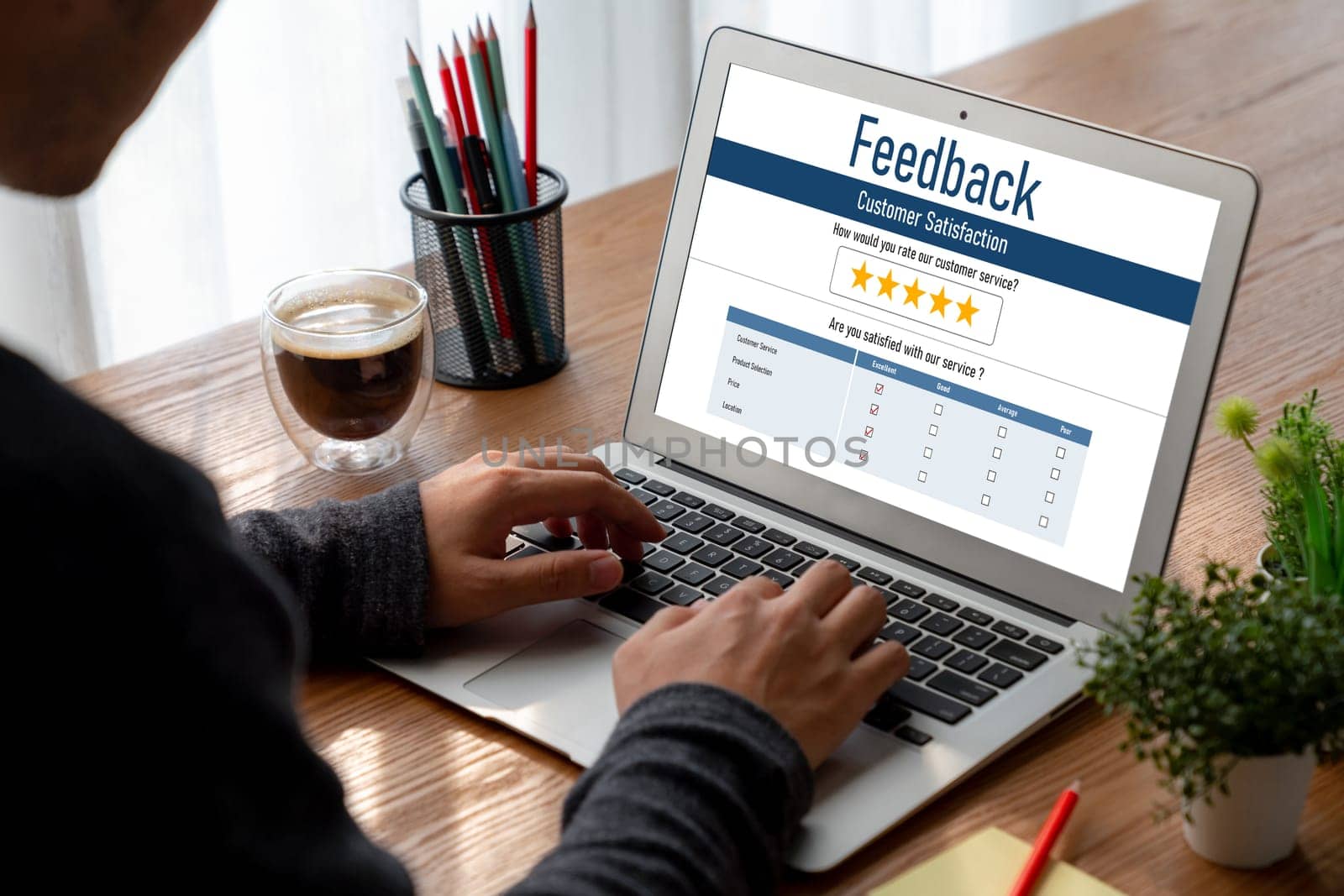 Customer feedback and review analysis by modish computer software by biancoblue