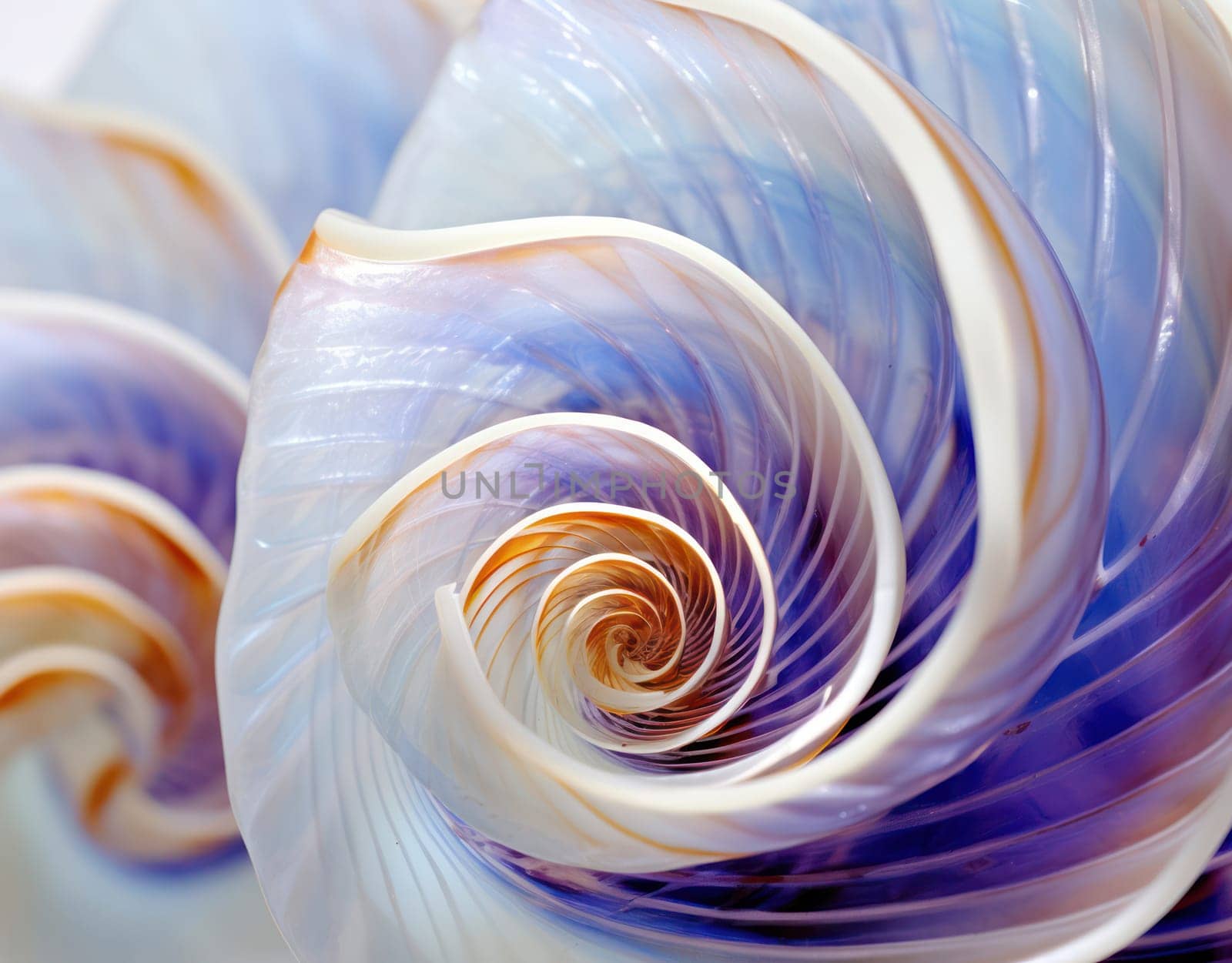 Symmetry in Nature: Elaborate Spiral Swirls of Seashell Beauty