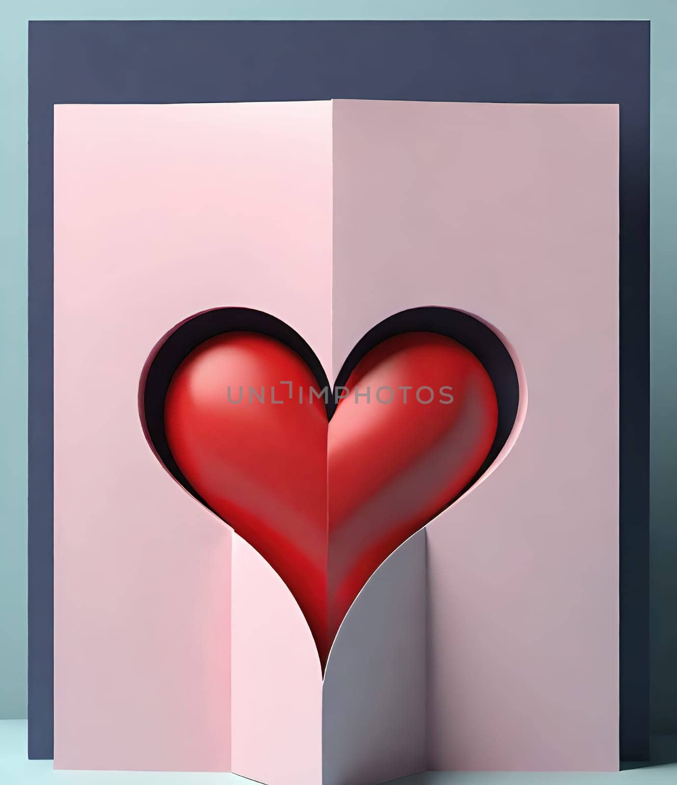 Valentine's day greeting card with hearts and place for your text.Valentine's day card with heart on background. Vector illustration.Valentine's day card with red heart. 3d rendering.Valentine's day greeting card with red heart on abstract background.Illustration of a valentine card with a red heart on it.