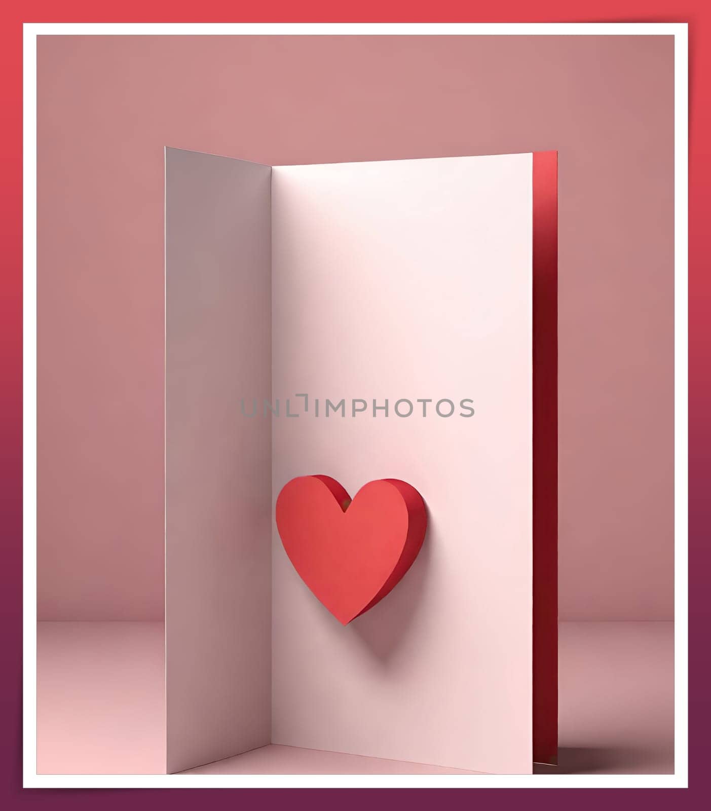 Valentine's day greeting card with hearts and place for your text.Valentine's day card with heart on background. Vector illustration.Valentine's day card with red heart. 3d rendering.Valentine's day greeting card with red heart on abstract background.Illustration of a valentine card with a red heart on it.